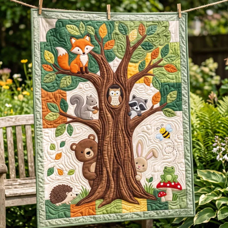 Woodland Adventure Spirit Bamboo Quilt Blanket