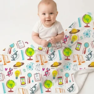 Tiny Scientist Explores The World Bamboo Blanket