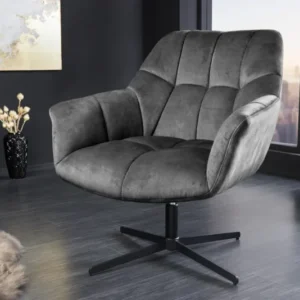 Drehbarer Sessel PAPILLON höhenverstellbar mit Armlehne