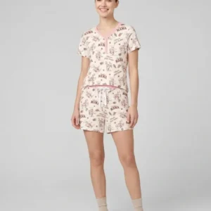 Custom Name First Rodeo Family Matching Bamboo Women Short Sleeve Short Pajama Set