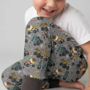 Custom Name Halloween Creepy Crusher Family Matching Bamboo Jogger