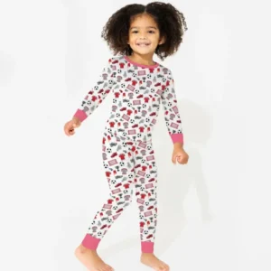 Soccer Gear Bamboo Two Piece Long Sleeve Pajama Set