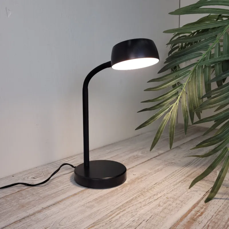 Eglo Tischlampe Schwarz Metall Spot Lampe Gebraucht