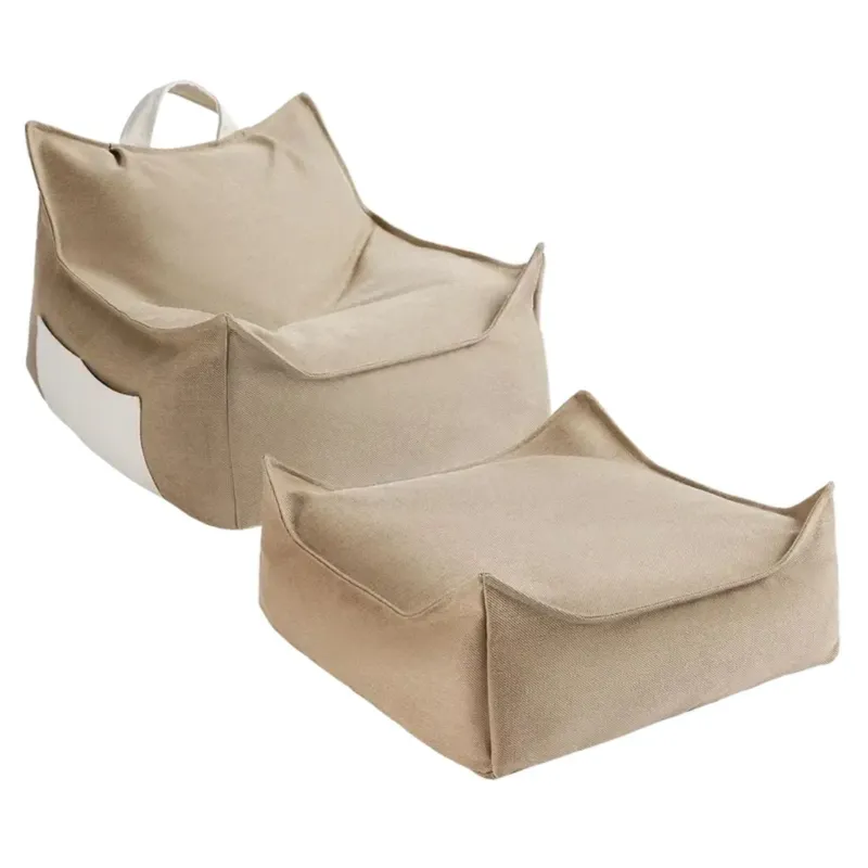WIGIWAMA - Ensemble Pouf D'extérieur Dune + Ottoman