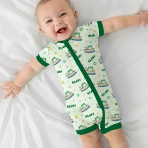 Frogs Here, Frogs There Passover Custom Name Bamboo Shorty Zippy